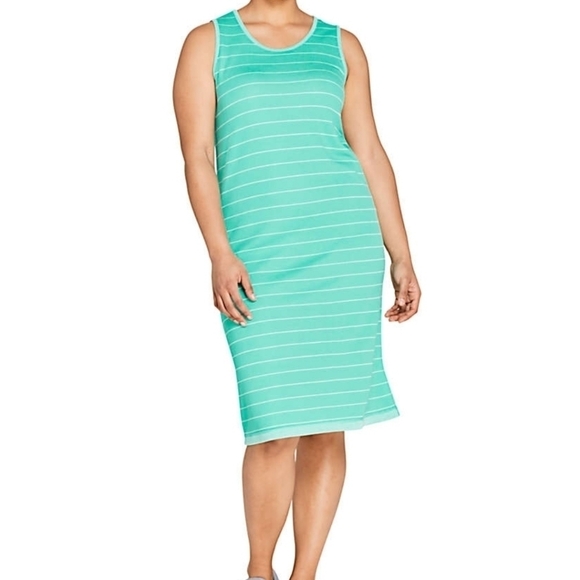 Lands' End Sleeveless Reversible Knee Length Midi Dress-Size 2X(NIP) - Picture 1 of 4